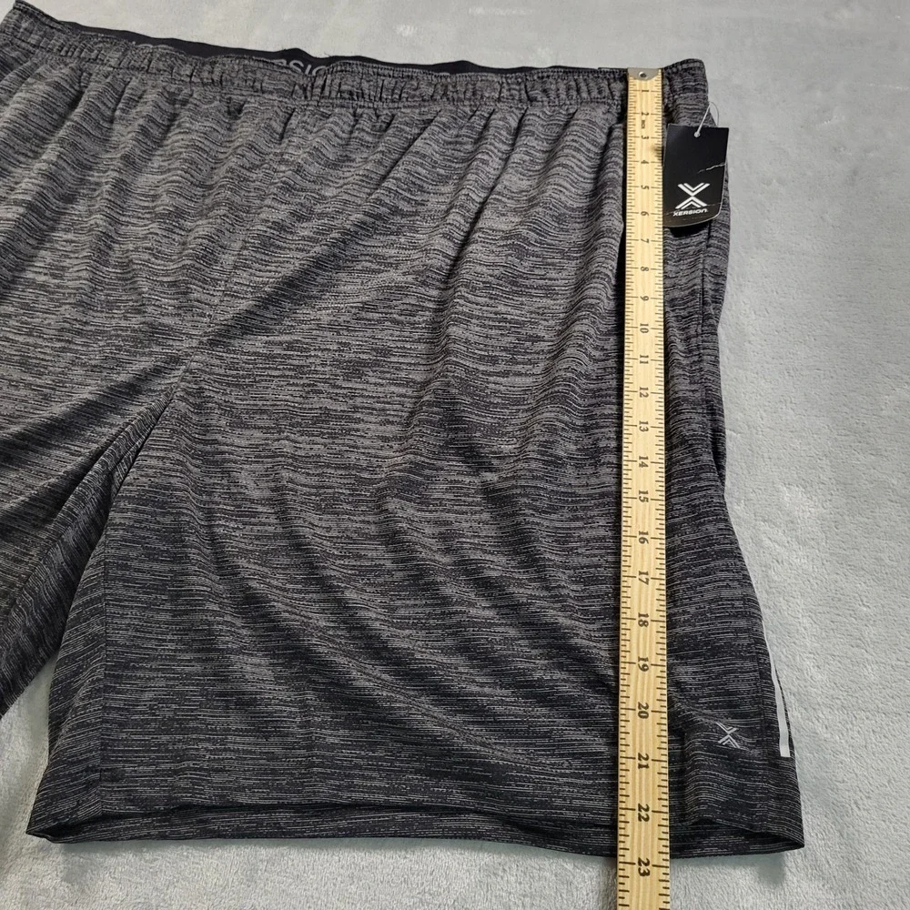 Xersion Mens 4XL NWT Training Shorts Black Heather Everair Quick-Dri Athletic